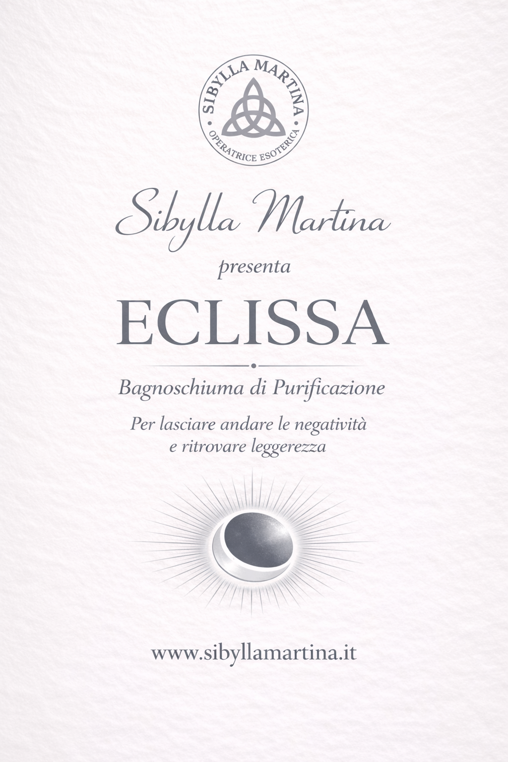 ECLISSA Bagnoschiuma Rituale di Purificazione Energetica
