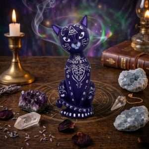 Statua Esoterica "Mystic Kitty Purple"